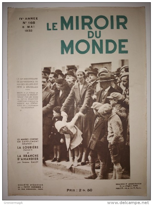 Le Miroir Du Monde N°166 06/05/1933 Rallye Aérien Algéro-Marocain - Romanichels Des Mers : Les Bajaos - Adolph Hitler - 1900 - 1949