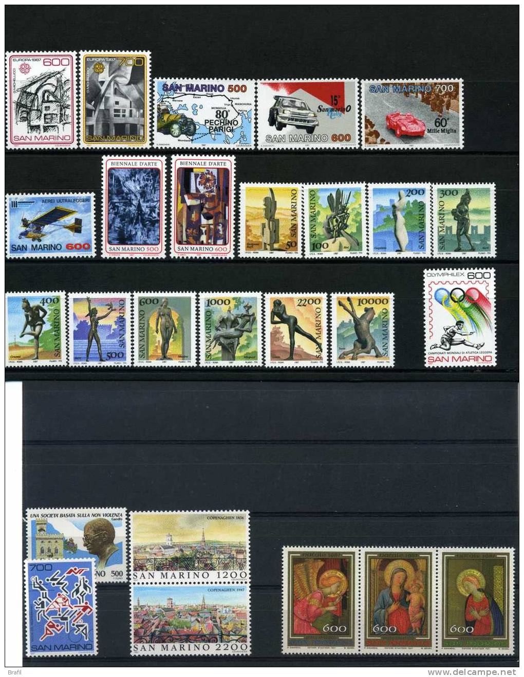 1987 San Marino Annata Completa Nuova 24 V. - Annate Complete