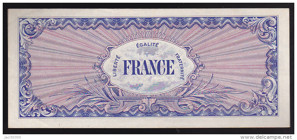 BILLET TRESOR 100 FRANCS FRANCE 1945 Série 7 - 0 épinglage, Pli Vertical Peu Marqué (2 Scan) 5 - 1945 Verso France