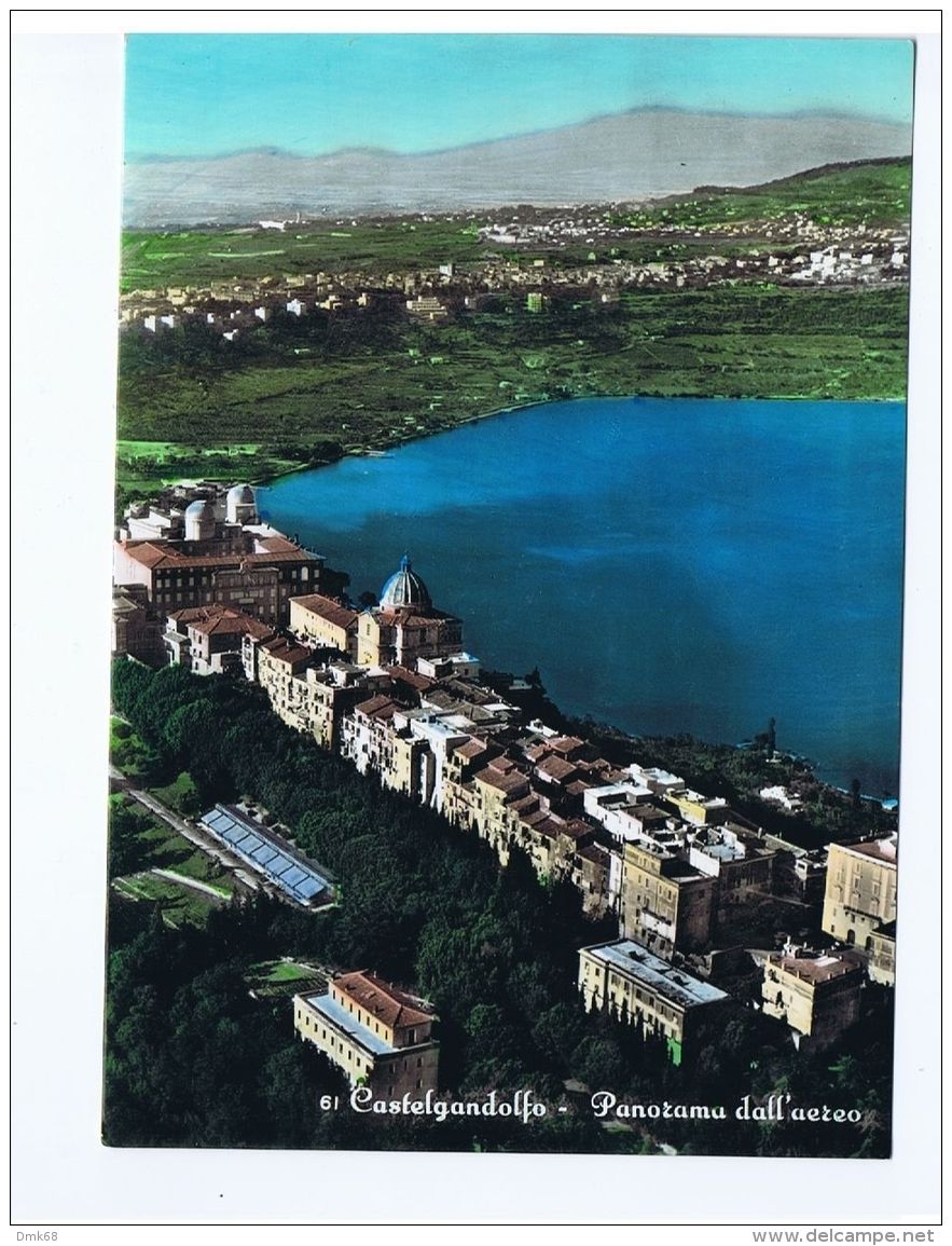 CASTELGANDOLFO  ( ROMA ) PANORAMA DALL'AEREO - 1958 - EDIZ. EVANGELISTI ( 969 ) - Altri & Non Classificati