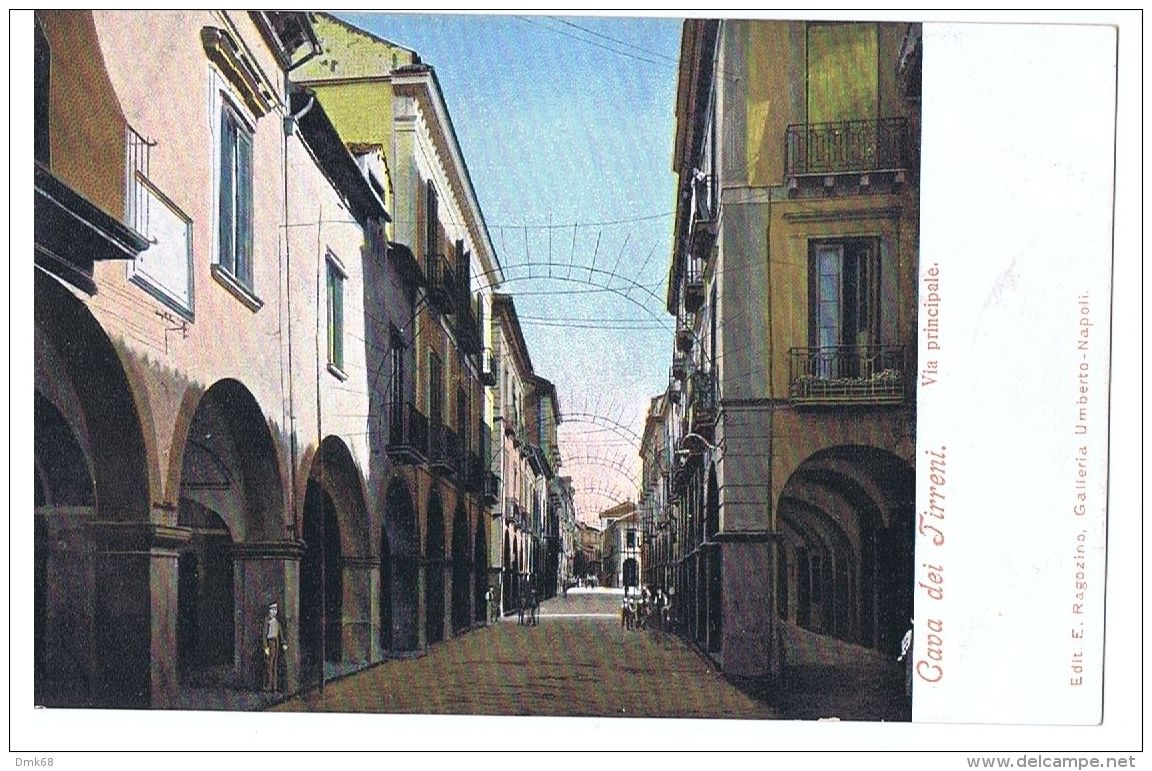 CAVA DEI TIRRENI ( SALERNO ) VIA PRINCIPALE - EDIZIONE RAGOZINO 1900s - Cava De' Tirreni