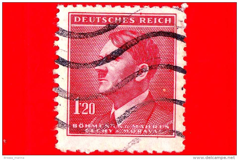 BOEMIA E MORAVIA - Usato - 1942 - Adolf Hitler (1889-1945) - 1.20 - Usados