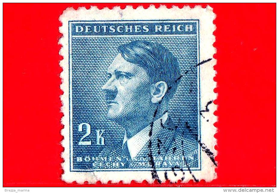 BOEMIA E MORAVIA - Usato - 1942 - Adolf Hitler (1889-1945) - 2 - Usati
