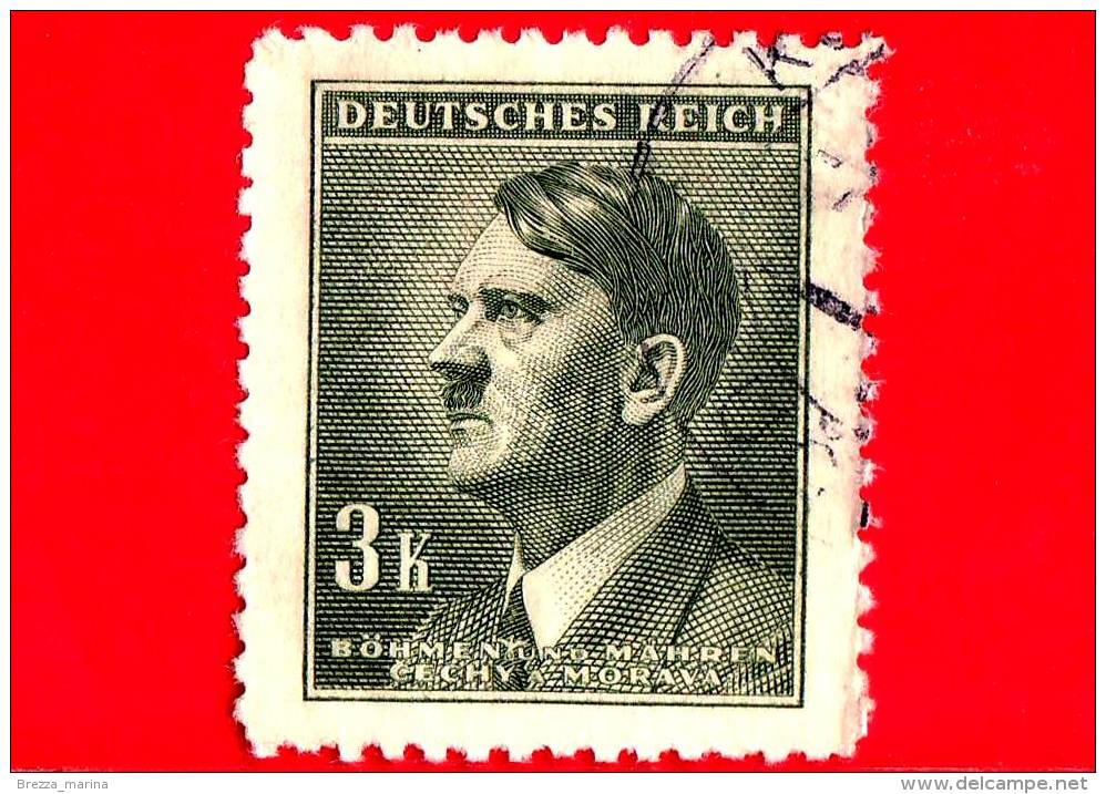 BOEMIA E MORAVIA - Usato - 1942 - Adolf Hitler (1889-1945) - 3 - Usati