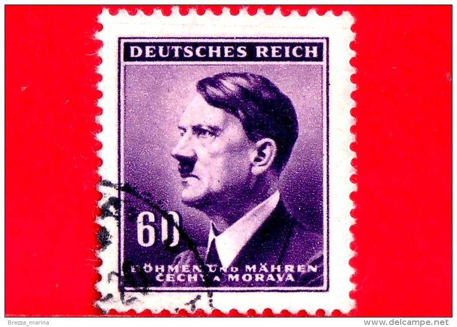 BOEMIA E MORAVIA - Usato - 1942 - Adolf Hitler (1889-1945) - 60 - Usati