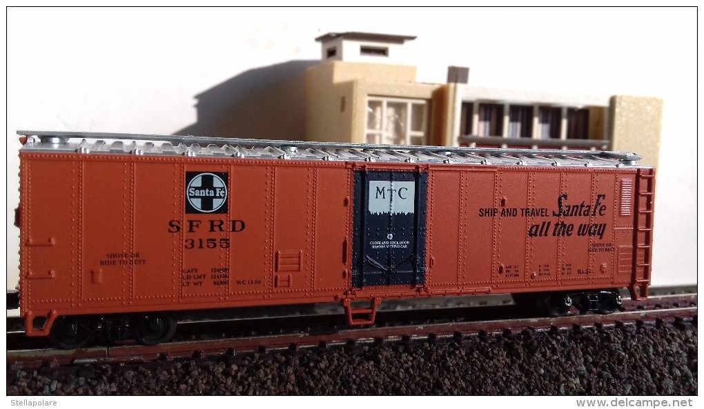 SCALA N - USA - ATLAS - CARRO FRIGORIFERO 50' - REFEER CAR  - SANTA FE - Goods Waggons (wagons)