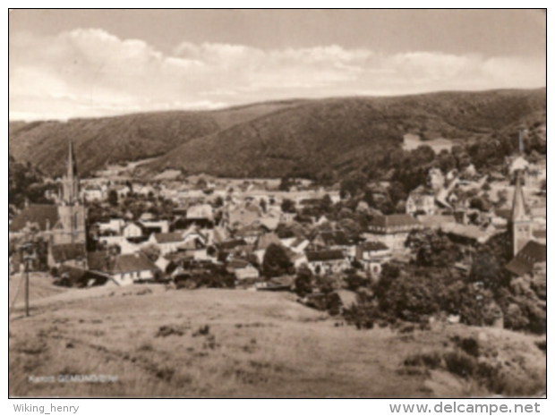 Schleiden Gemünd - S/w Ortsansicht 1 - Schleiden