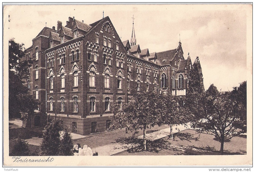 Herz Jesu Kloster U Pensionat Groß KÖNIGSDORF Frechen Vorderansicht Gelaufen Maschinenzusatzstempel  19....1938 Gelaufen - Frechen