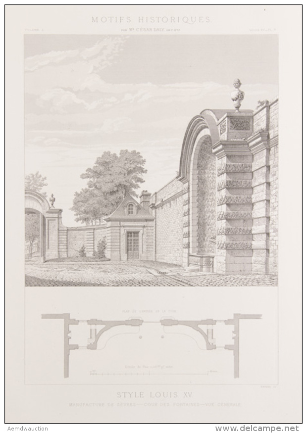 César DALY - Motifs Historiques D'architecture Et De Sculpture D'ornement. Première [- Deuxième] S& - Zonder Classificatie