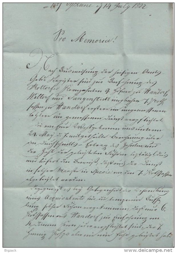 Brief L1 Winsen Gel. Am 14.7.1822 Nach Lüne Mit Inhalt - Vorphilatelie