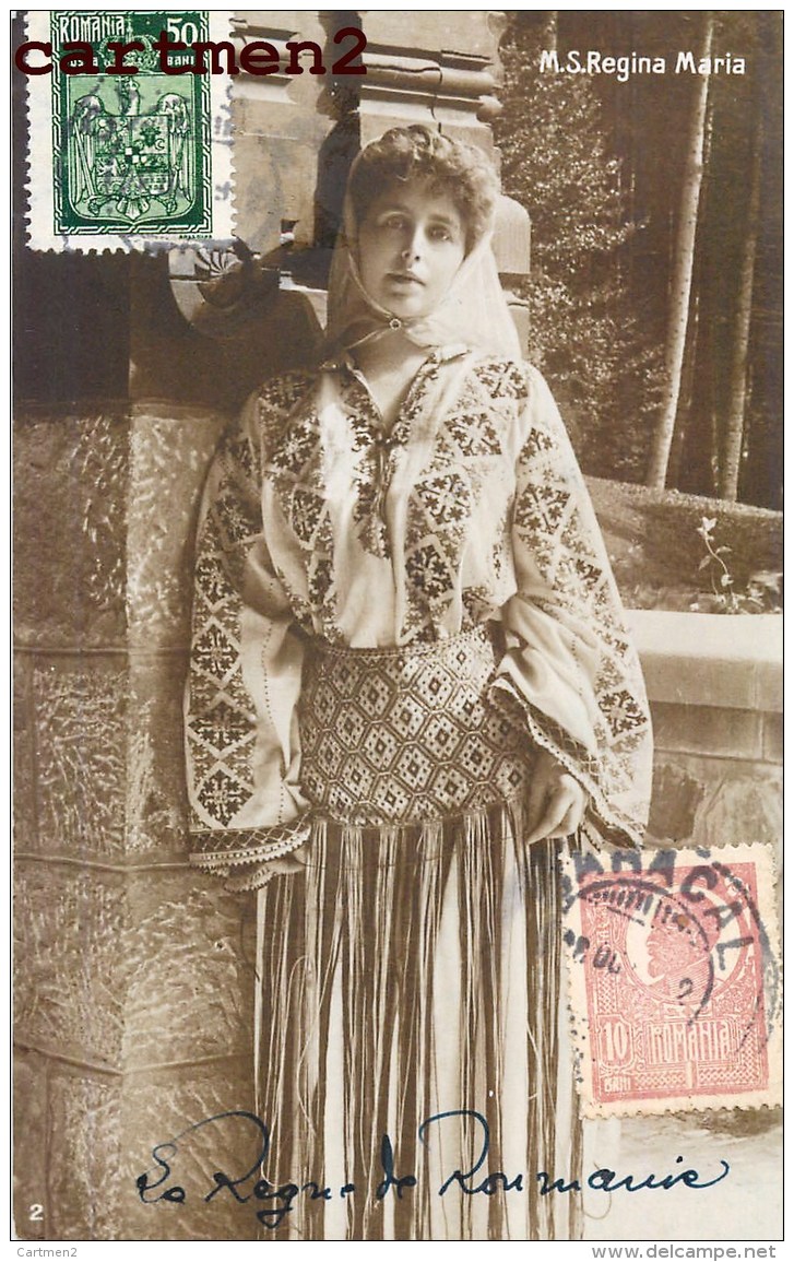 M.S. REGINA MARIA REINE ROUMANIE ROMANIA FAMILLE ROYALE 1900 - Case Reali