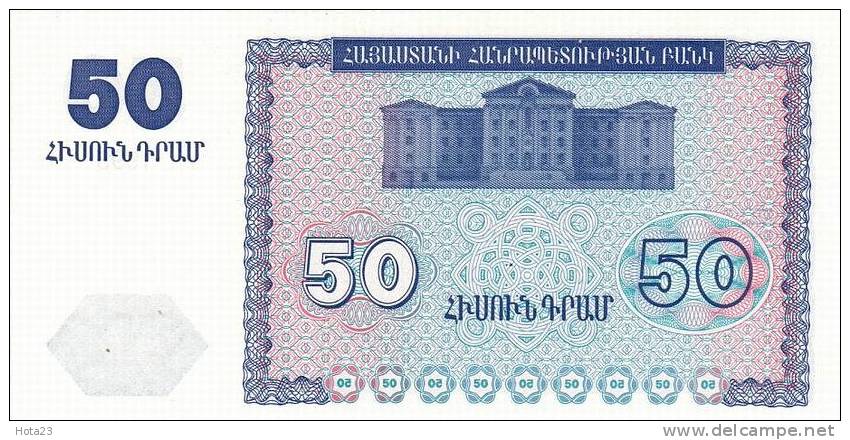 ARMENIE 50 Dram Daté De 1993 Pick 35 UNC - Armenien