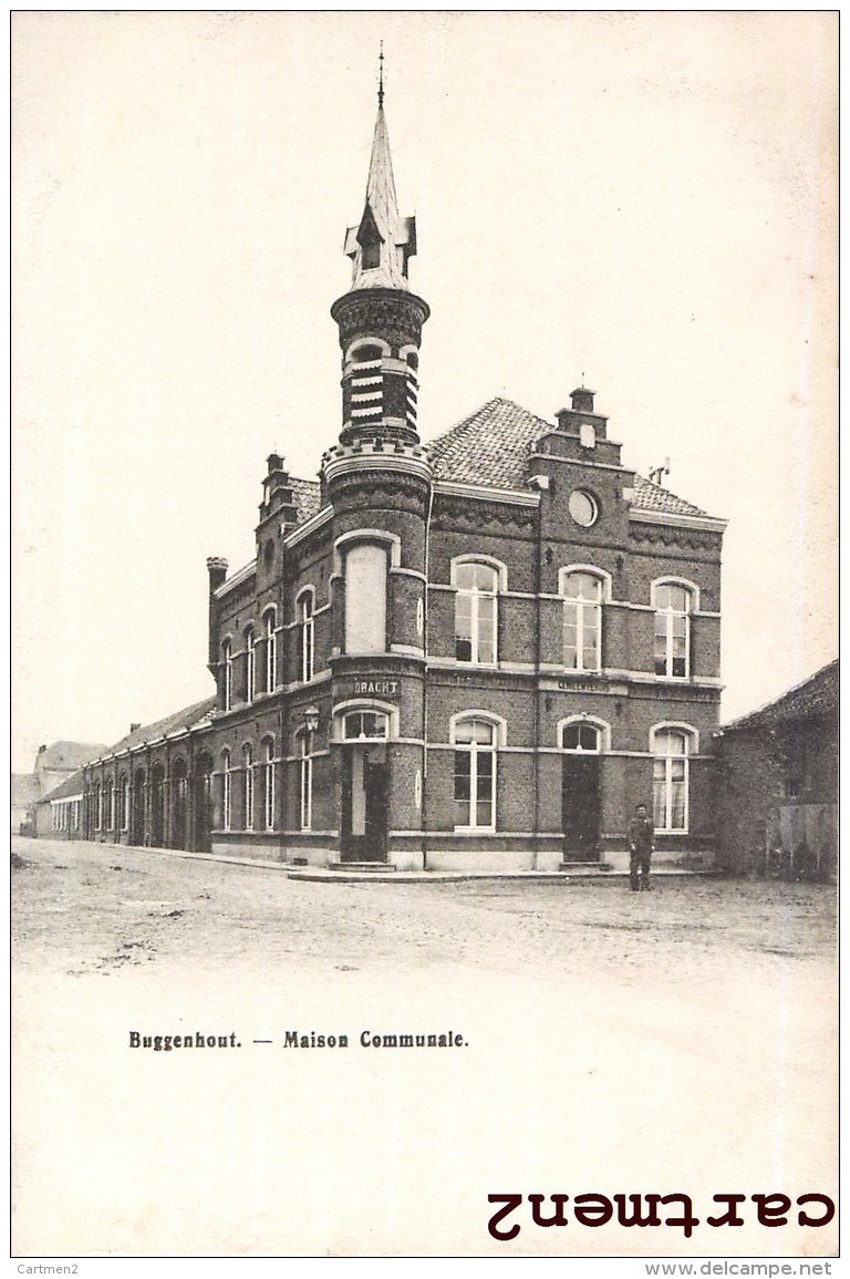 BUGGENHOUT MAISON COMMUNALE BELGIQUE 1900 - Buggenhout