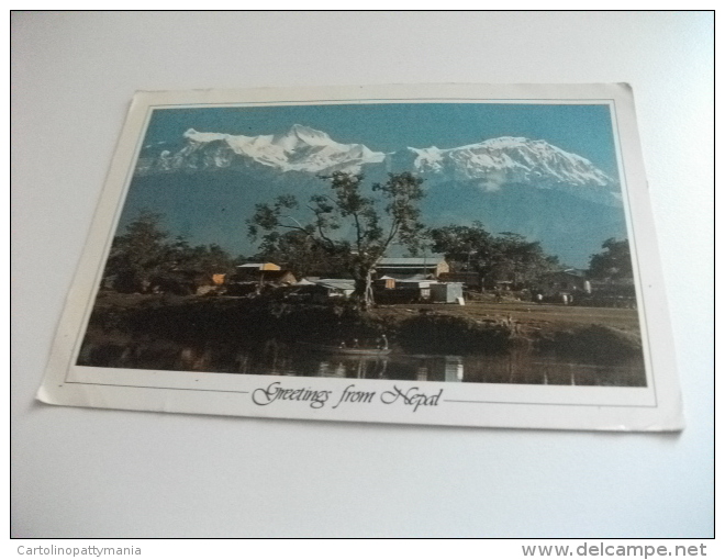 STORIA POSTALE FRANCOBOLLO COMMEMORATIVO NEPAL MT. ANNAPURNA - Nepal