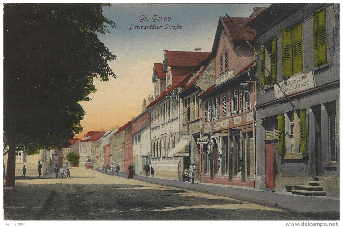 GROSS-GERAU - Darmstädter Strasse - Carte Colorisée - Colored Card - Gross-Gerau