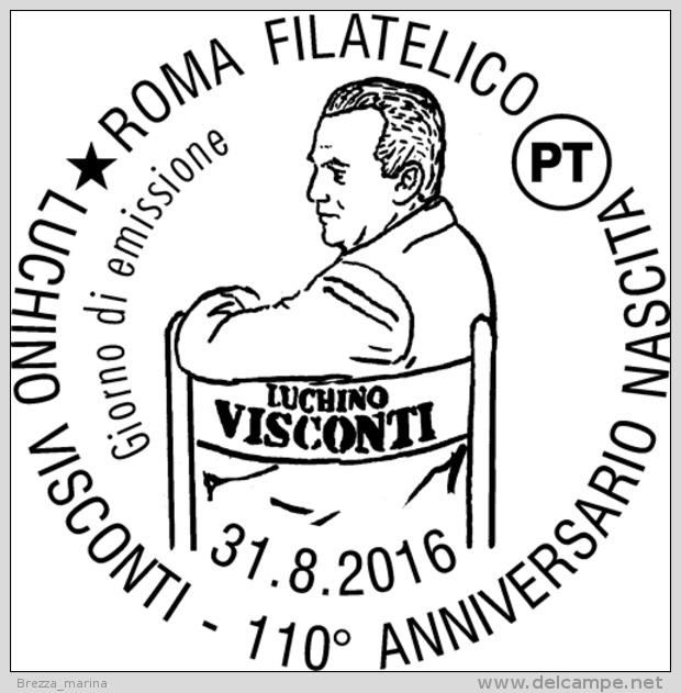 Nuovo - MNH - ITALIA - 2016 - 110 Anni Della Nascita Di Luchino Visconti - Regista - 0,95 € - Alfanumerico - 2011-20:  Nuovi