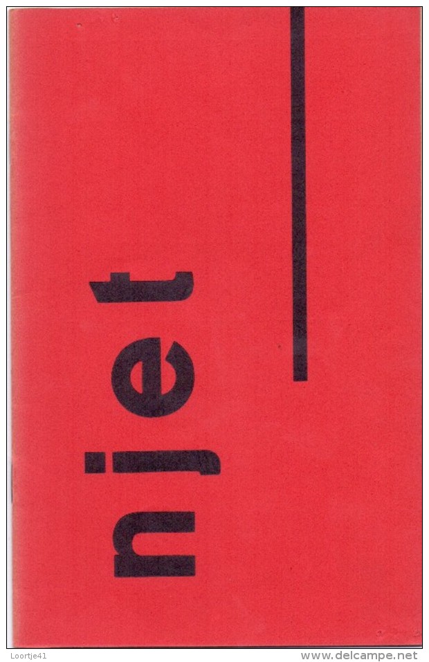 Tijdschrift Magazine Poezie Litteratuur NJET - Declercq - Deroose - Vander Straeten - Van Maele - Heist Aan Zee 9/1957 - Poésie