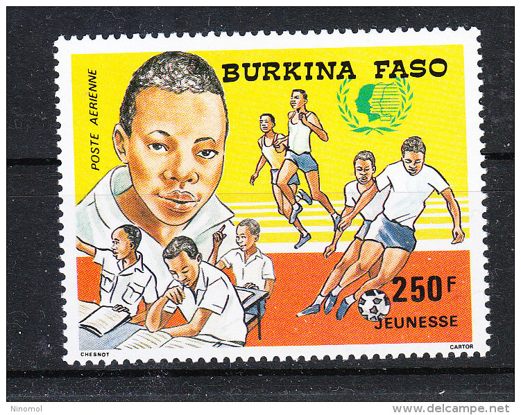 Burkina Faso   -   1985.  Calcio E Altre Attività Giovanili. Soccer, Running  And Other Youth Activities.. MNH - Ungebraucht