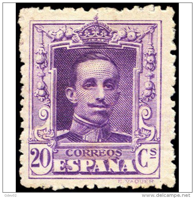 ES316ATV-LFT***316STCFR.España.Spain. Espagne.REY ALFONSO Xlll.VAQUER .1922.(Ed 316**)  Sin  Charnela - Familias Reales