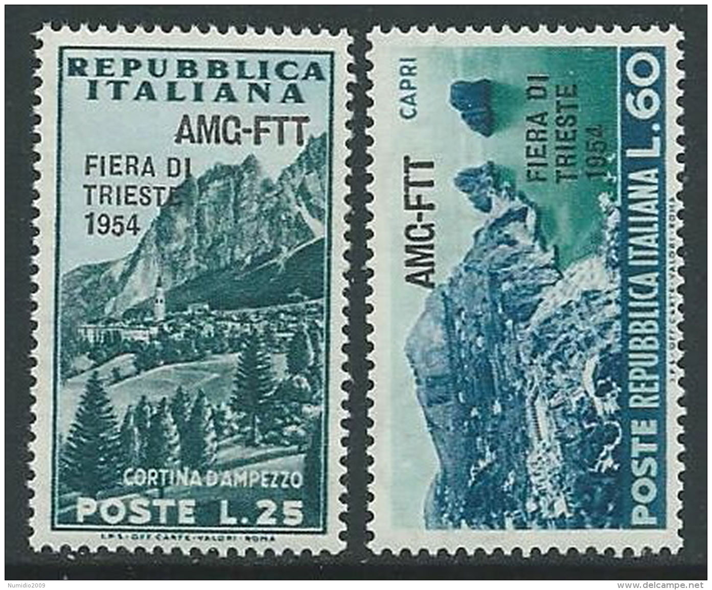 1954 TRIESTE A FIERA DI TRIESTE MNH ** - P16-9 - Mint/hinged