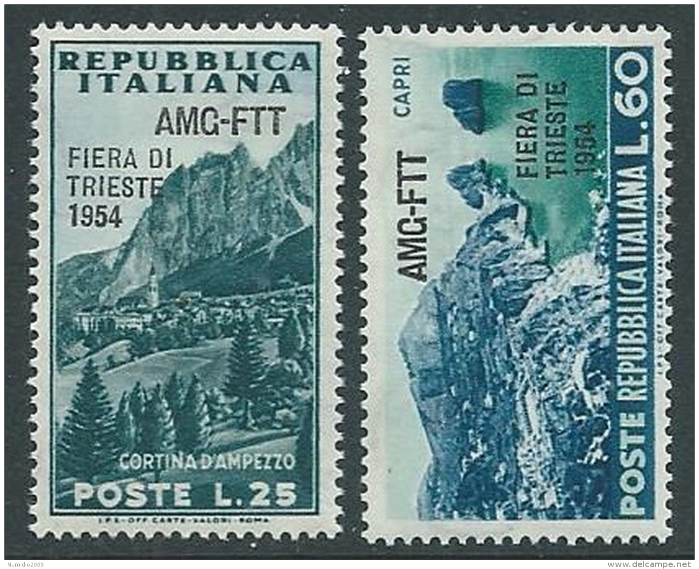 1954 TRIESTE A FIERA DI TRIESTE MNH ** - P22-8 - Mint/hinged