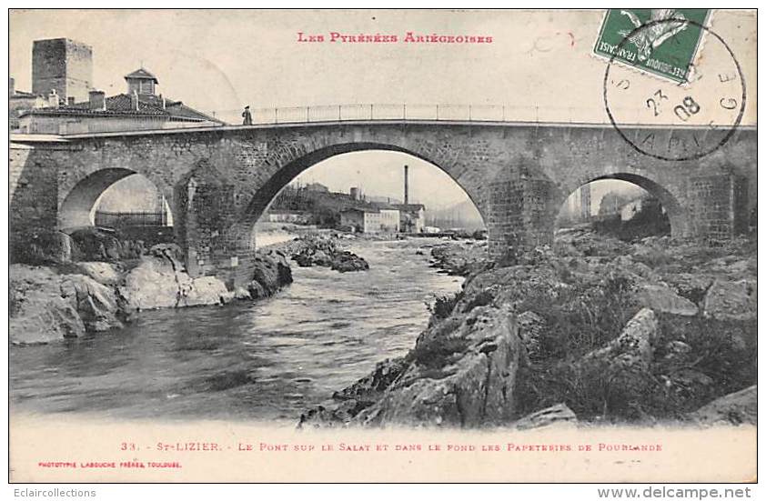 St Lizier     09       Pont  Et  Papeteries Poublande - Autres & Non Classés