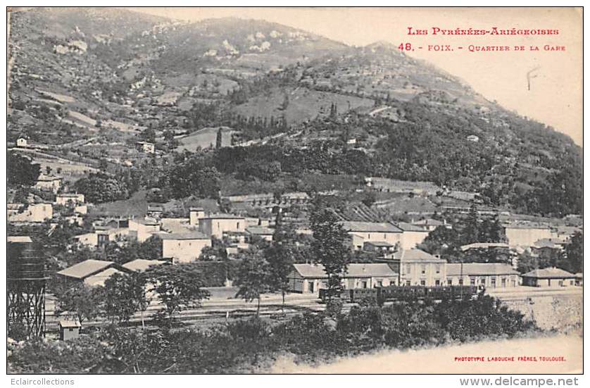 Foix     09       Vue Générale Quartier De La Gare - Foix