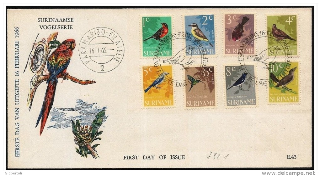 Suriname/Surinam: FDC, Uccelli Diversi, Different Birds, Différents Oiseaux - Sonstige & Ohne Zuordnung