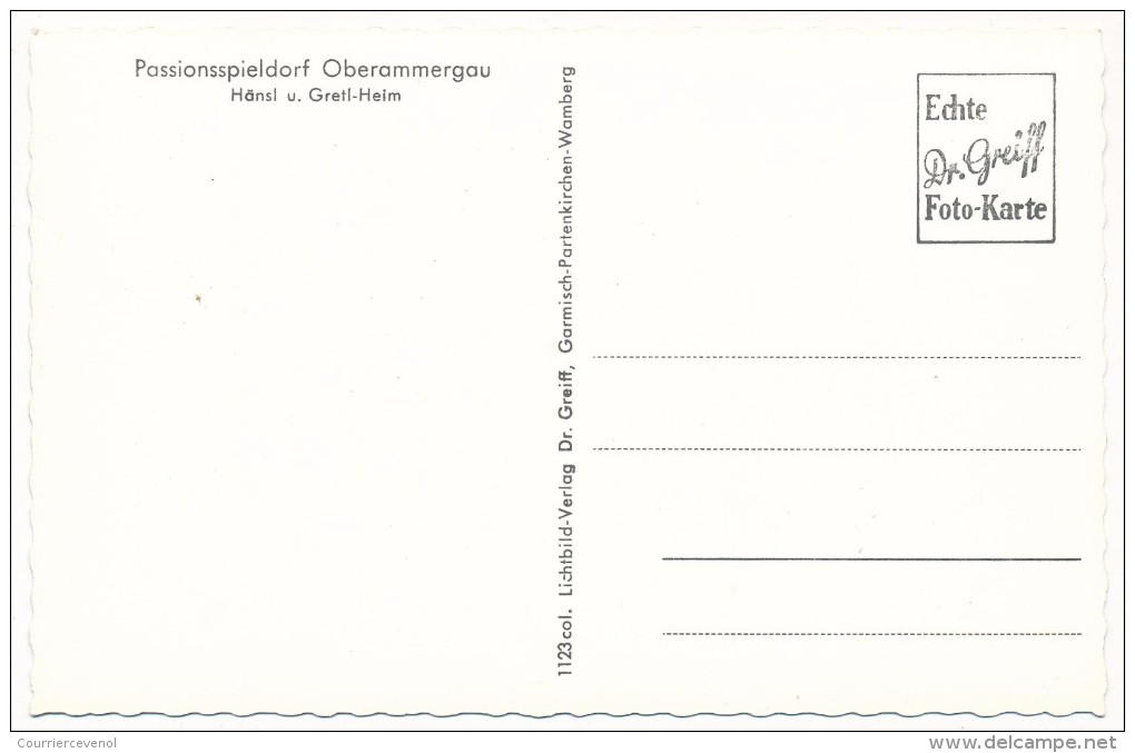 CPSM - OBERAMMERGAU (Bavière) - Passionspieldorf - Häns U. Gretl Heim - Oberammergau