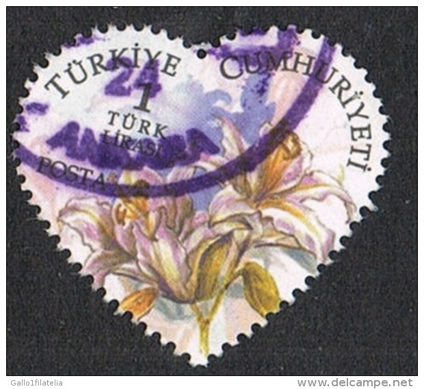 2011 - TURCHIA / TURKEY - FIORE / FLOWER. USATO, - Used Stamps