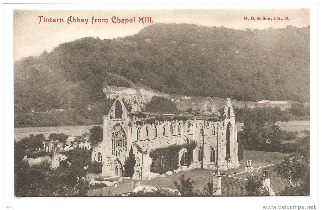 K 605 - Tintern Abbey From Chapel Hill. - Monmouthshire