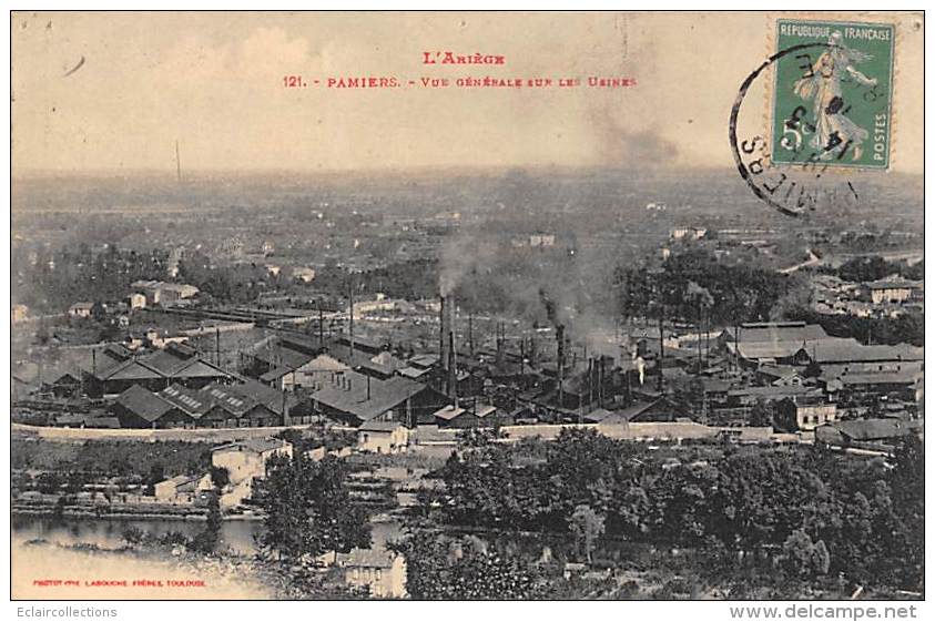 Pamiers    09       Vue Générale Sur Les Usines - Pamiers