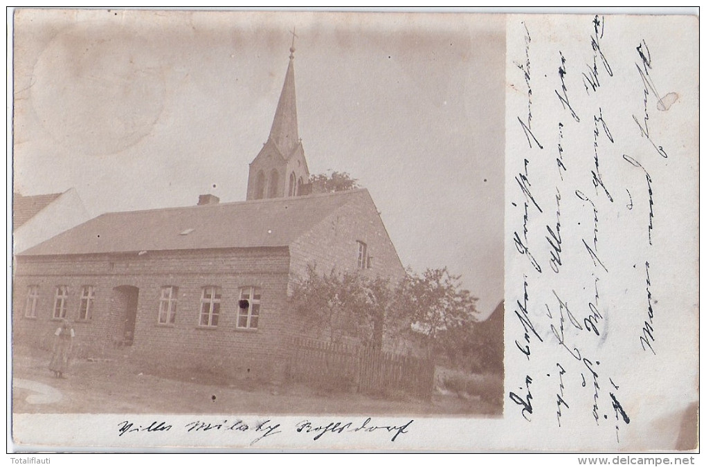 Handschriftlich In Deutsch Villa Milatz ROHLSDORF Hafenbeck Prignitz Original Private Fotokarte Belebt 19.8.1901 Gelaufe - Perleberg