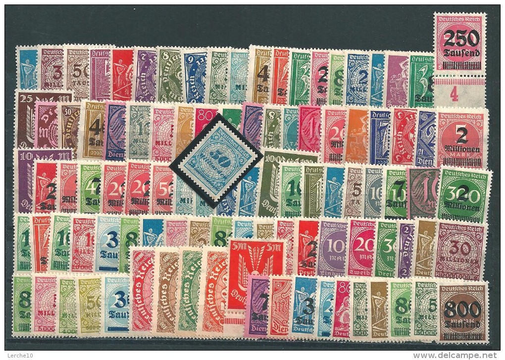 100 ** Briefmarken Deutsches Reich + Zugabe - Lots & Kiloware (mixtures) - Max. 999 Stamps