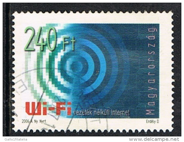 2006 - UNGHERIA / HUNGARY - INTERNET WI FI. USATO - Used Stamps