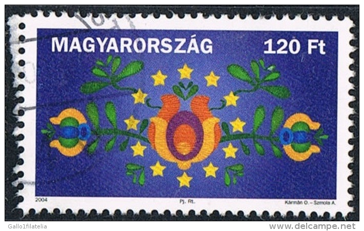 2004 - UNGHERIA / HUNGARY - ADESIONE ALL´UNIONE EUROPEA. USATO - Used Stamps