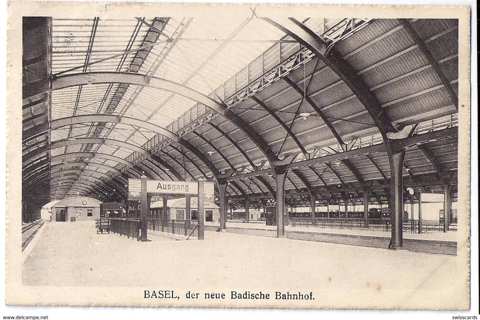 BASEL: Der Neue Badische Bahnhof, Eisenbahn ~1910 - Bâle