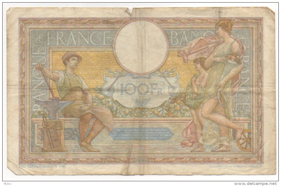 Billet. France. 100 Francs. 10-1-1932. - 100 F 1908-1939 ''Luc Olivier Merson''