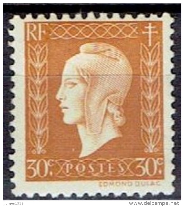 FRANCE #    FROM  1945 - 1954  STAMPWORLD 702 - 1944-45 Marianne Van Dulac