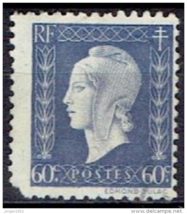 FRANCE #    FROM  1945 - 1954  STAMPWORLD 705 - 1944-45 Marianne De Dulac