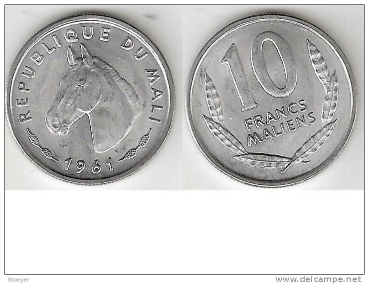 Mali 10 Francs 1961 Km 3  Unc  !!!!!! * - Andere - Afrika