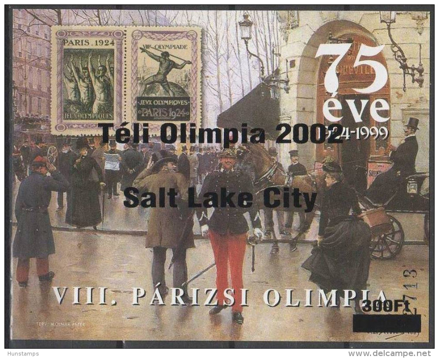 Hungary 2002. Olimpic Games Salt Lake City Commemorative Sheet Special Cat Number: 2002/01. - Commemorative Sheets