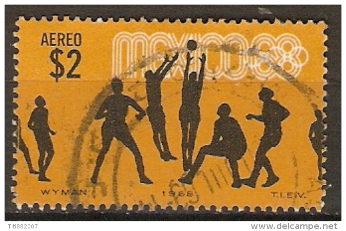 MEXIQUE   -    Aéro .  1968 .  J. O.  Oblitéré - Mexique