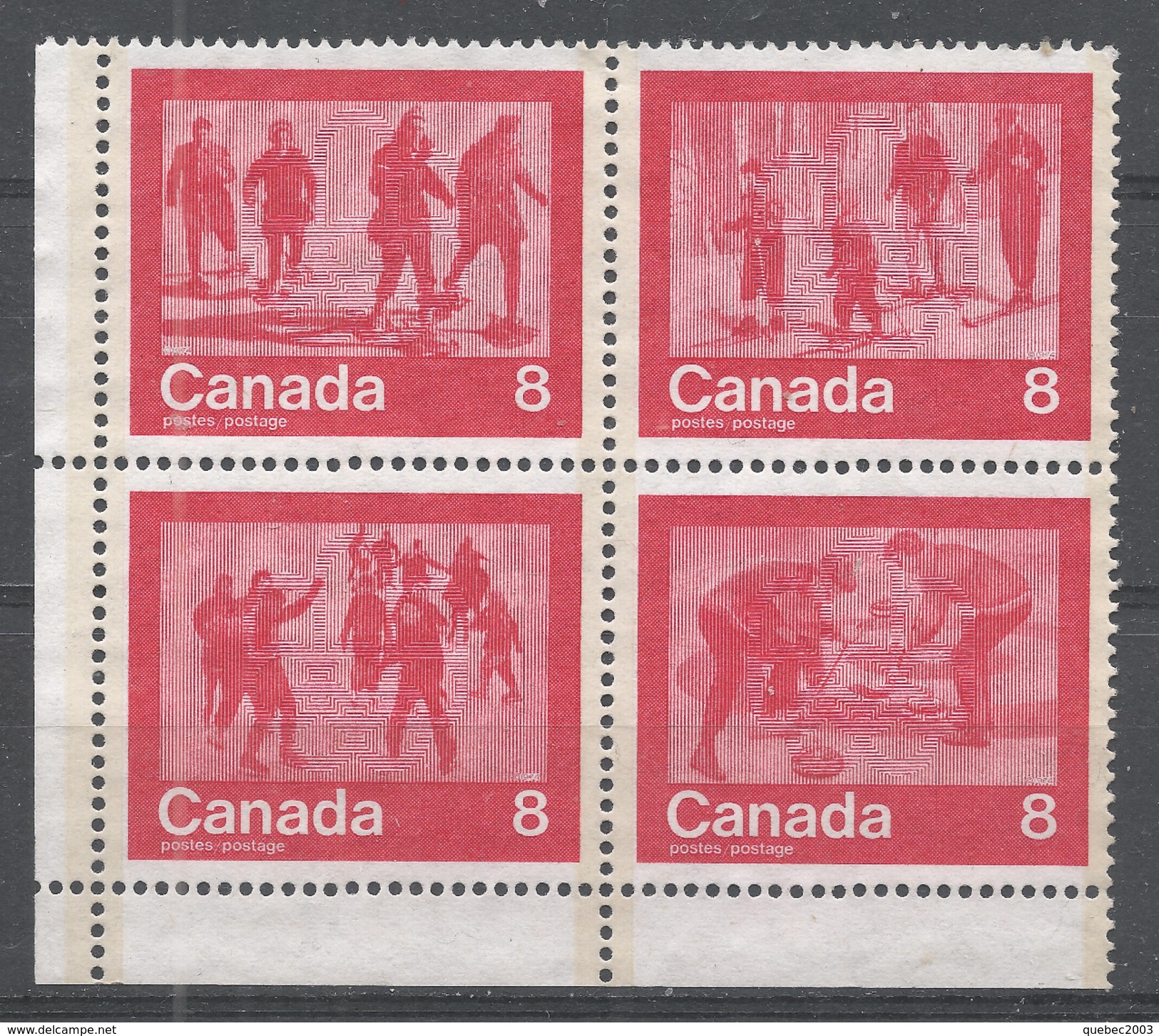 Canada 1974. Scott #647a (MNG) Snowshoeing, Skiing, Skating, Curling - Nuovi