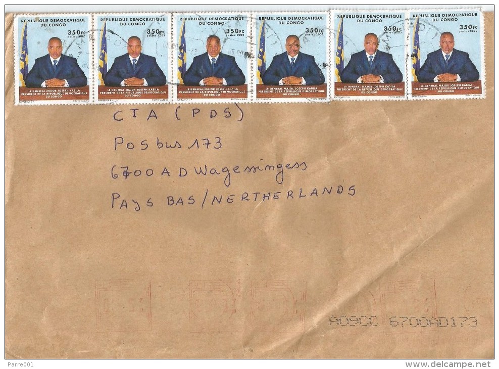 DRC Congo 2016 Matadi 1 Code Letter A President Kabila & Meter Franking Frama A11 Cover - Briefe U. Dokumente