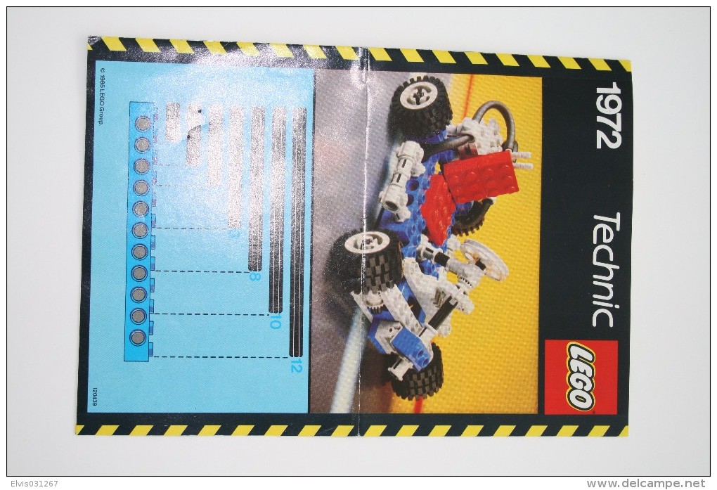 LEGO - 1972 INSTRUCTION MANUAL - Original Lego 1985 - Vintage - Kataloge