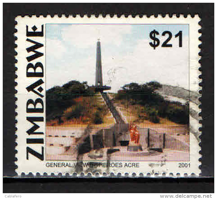 ZIMBABWE - 2001 - GENERAL VIEW OF HEROES ACRE - USATO - Zimbabwe (1980-...)