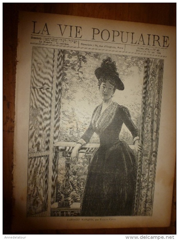 1889 LVP:Gravure De Ballavoine MARIAGES MANQUES ; FREDERIC, Par Georges Courteline; Etc - Revues Anciennes - Avant 1900