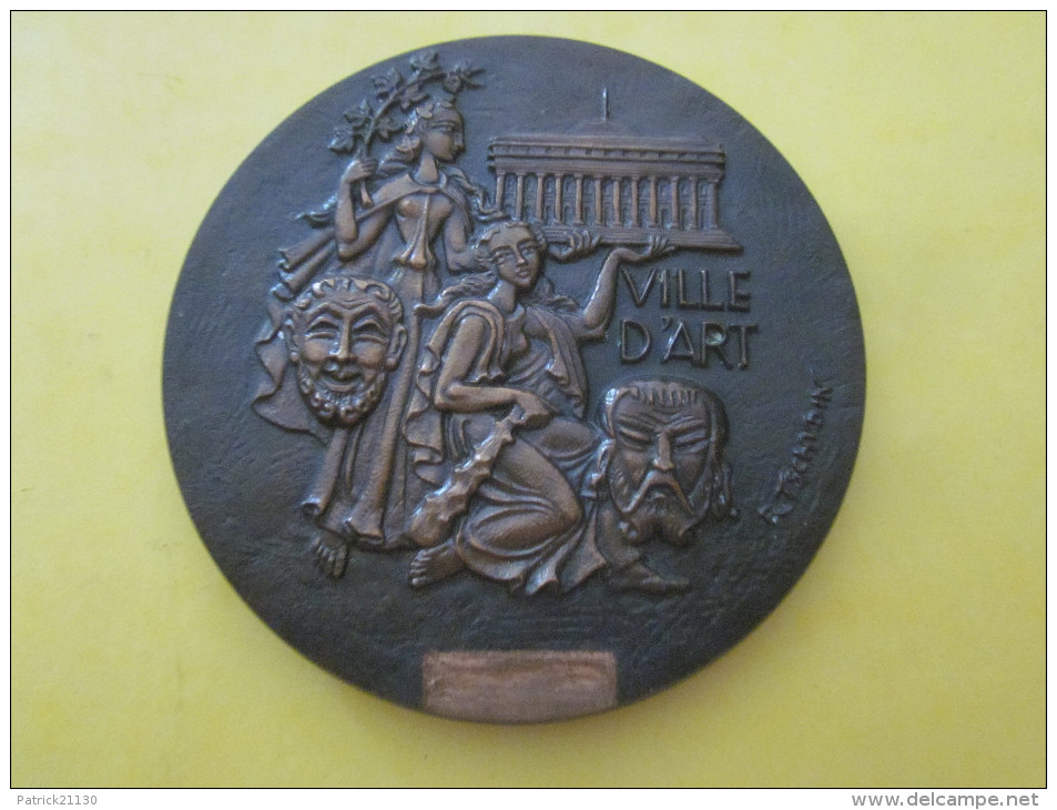 MEDAILLE MONNAIE DE PARIS /BORDEAUX VILLE D ART BRONZE GRAVEUR RAYMOND TSCHUDIN  RARE - Andere & Zonder Classificatie