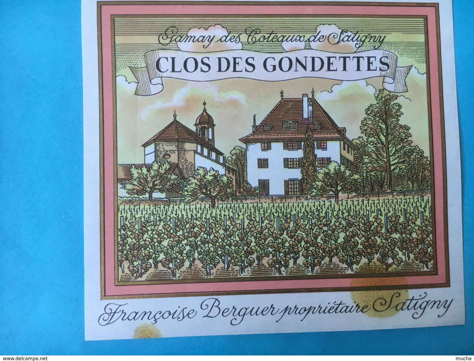 1719 - Suisse Genève Gamay Des Coteaux De Satigny Clos Des Gondettes - Fonduta